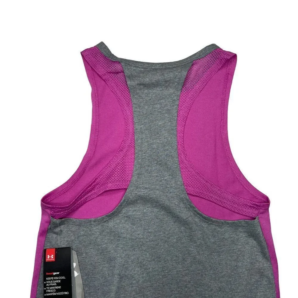 Under Armour Tank Top Girls‎ Medium Loose HeatGear Athletic
